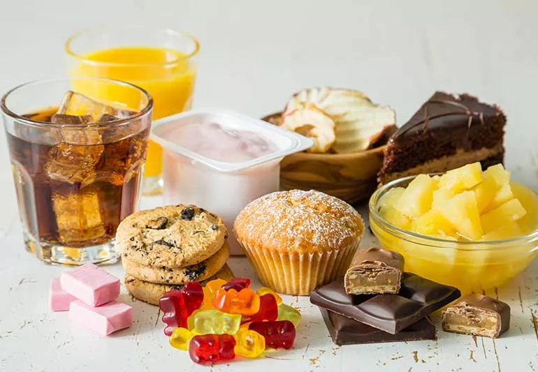 Limit Sugary Foods and Drinks